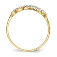 thumbnail image 2 of Real 14kt Yellow Gold CZ Infinity Symbol Ring Size: 7; for Adults and Teens; for Women and Men, 2 of 3