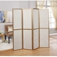 thumbnail image 4 of Roundhill Furniture Giyano 4 Panel Screen Room Divider, Gold, 4 of 4