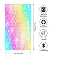 thumbnail image 2 of Haiem Fish Scale Printed Premium 27.5x16 Inch Microfiber Towel , High Absorbency, Soft & Plush , Quick-Dry, Vibrant Print , Ideal for Beach, Pool, Travel, and More, 2 of 6