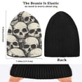 thumbnail image 6 of joogoo Doodle Skeleton Beanie Hats Men Women Cuffed Skull Cap Winter Warm Knit Thick Beanies, 6 of 7