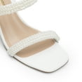 thumbnail image 3 of DREAM PAIRS Women's Square Open Toe Block Heels Two Strap Slip On High Heeled Slides Sandals, 3 of 7