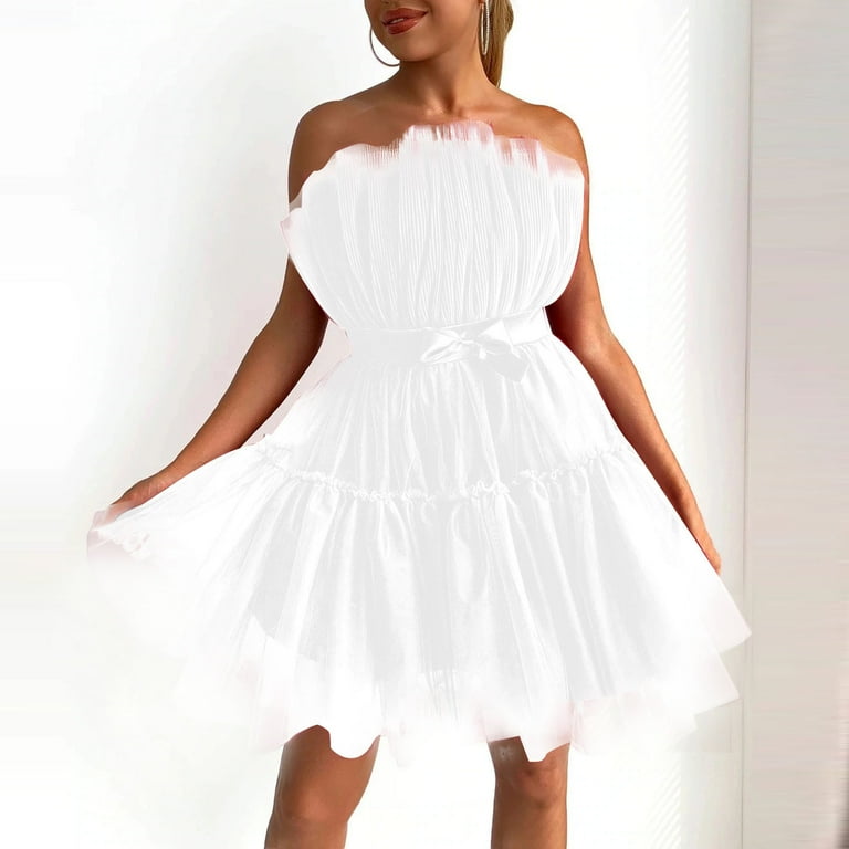 HONHUZH Homecoming Dresses for Teens Women Tulle Dress Sleeveless Short Dress Solid Mesh Princess Steapless M - Walmart.com HONHUZH Homecoming Dresses for Teens Women Tulle Dress Sleeveless Short Dress Solid Mesh Princess Steapless M - Walmart.com