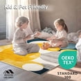 thumbnail image 4 of ODIKA 8'x10' Machine Washable Non-Slip Area Rug, Abstract Circles Modern High Traffic Rug, Yellow, 122647, 4 of 7
