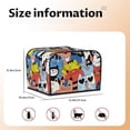 thumbnail image 5 of Lsque Funny Cats Print 4 Slice Toaster Cover , Kitchen Appliance Dustproof Protector , Toaster Protector Dustproof Kitchen Appliance Cover, 5 of 7