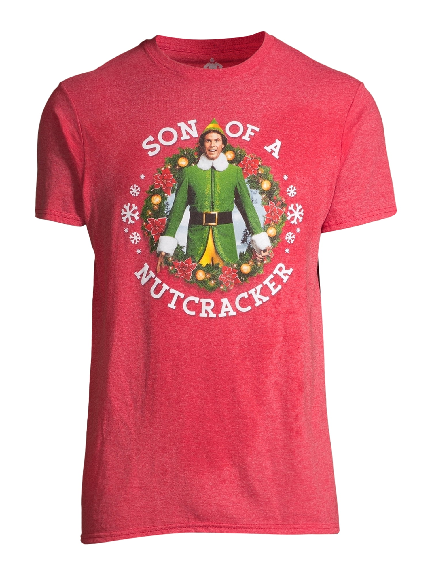 Elf Son of a Nutcracker Holiday Christmas Men's and Big Men's Graphic T-shirt