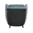 thumbnail image 3 of Weston Home Rhyl Mid-Century Modern Channel-Tufted Accent Chair, Blue, 3 of 8