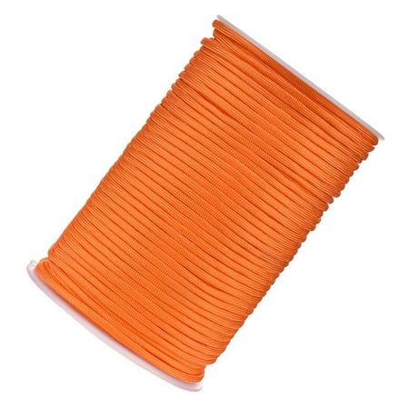 

550 Parachute Cord Bracelet Rope Spool for Hiking Awning Gazebo Hammock Orange