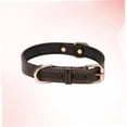 thumbnail image 3 of UPGRATOR 1Pcs Coffee Microfiber Adjustable Dog Collar for Pets with Simple Style Necklace, 3 of 8