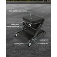 thumbnail image 4 of QinaQin Heavy-Duty 36-Inch Garage Crawler Bench with Foldable z-Shaped Seat, Comfortable Cushion, and Swivel Casters, 4 of 7