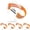 Orange, variant on NOGIS Armband ID Card Holder Arm Badge Holder Ski Pass Holder High Visibility Plastic ID Badge Holder with Adjustable Strap Clear Name Tag Holder for Work Pass, Orange
