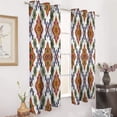 thumbnail image 3 of Bohemia Blackout Curtains Window Drapes Room Darkening Thermal Insulated Grommets Blackout Curtains, for Living, Dining, Bedroom,2 Panels, 3 of 6