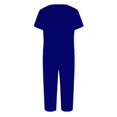 thumbnail image 5 of yievot Pajama Sets for Women Short Sleeve Shirt with Capri Pants Sets Solid Loungewear Sleepwear Pajamas Two Piece Outfits for Women, 5 of 7