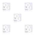 thumbnail image 2 of Wosthever Regla de diseño hueco para acolchado de tela transparente, plantillas de posicionamiento para máquina de coser, herramientas de No.08 5Conjunto, 2 of 6