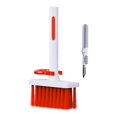 thumbnail image 2 of Multifunctional Keyboard Brush Cleaning Pen Cleaning Kit for brush keycap puller Multi-Function PC White Red, 2 of 9