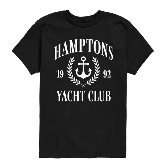 Instant Message - Hamptons Yacht Club - Youth Boys Short Sleeve Graphic T-Shirt
