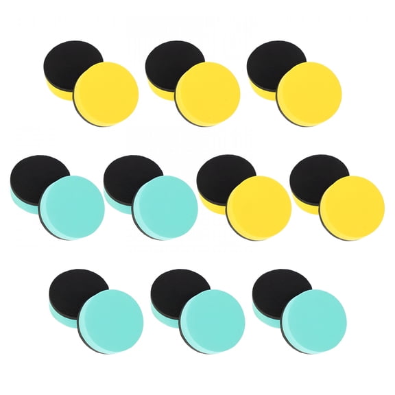 CCOCC 20 Pcs Expo Markers Dry Erase Whiteboard Eraser Magnetic Circular Washable