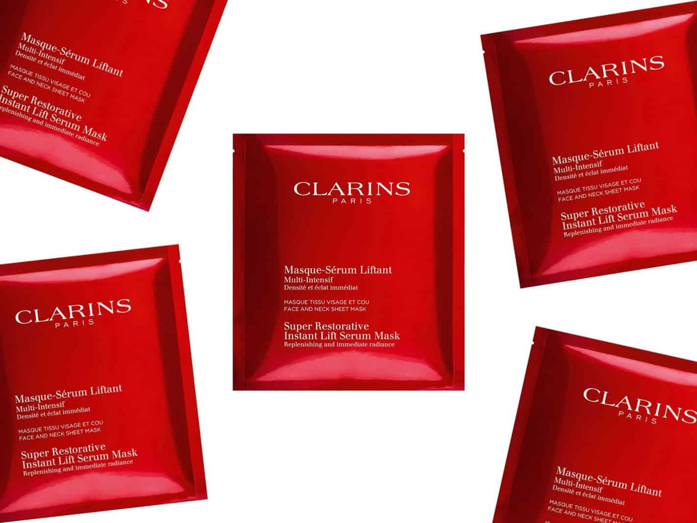 Clarins Super Instant Lift Serum Mask 5 Pack 1oz 30ml - Walmart.com