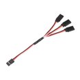 thumbnail image 2 of Cable Conductor De Extensión Rc Servo Cable de extensión servo de 150 mm 30 núcleos para avión RC (150 mm hembra a 3 macho) Likrtyny libre de BPA, 2 of 3