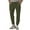 Army Green, variant on WTOBBY Men's Slim Fit Linen Long Pants with Elastic Drawstring Waist and Multiple Pockets, Lightweight Breathable Fabric for Summer Casual Wear and Comfortable Office Use ,Army Green L