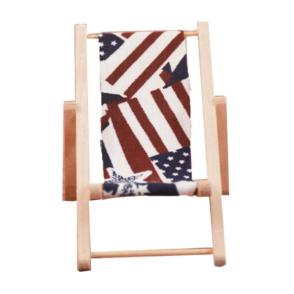 Micro Beach Chair 1:12 Furniture Accessories Folding for