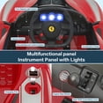 thumbnail image 6 of Licensed Ferrari LaFerrari Racing Ride On Car 12V Kids Electric Car with Remote Control, Openable Hydraulic Scissor Doors, Leather Seat, Spring Suspension, Lights, MP3, Powered Wheels Racing Car, Red, 6 of 8