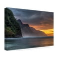 thumbnail image 3 of Trademark Fine Art Pierre Leclerc Napali Sunset Kauai Canvas Wall Art - 30x47, 3 of 5