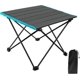 thumbnail image 1 of Camping table with aluminum tabletop, portable and lightweight folding camping table with carrying bag for outdoor use, 1 of 5
