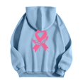 thumbnail image 6 of Bibifish Womens Zip Up Hoodies Breast Cancer Awareness Ribbon Hooded Sweatshirts Relaxed Fit Long Sleeve Hooded Jackets With Pockets, 6 of 7