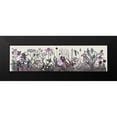 thumbnail image 2 of Fab Funky 14x7 Black Modern Framed Museum Art Print Titled - Wildflower Blush, 2 of 5