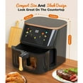 thumbnail image 3 of Air Fryer 10 QT Oilless 1400W Large Capacity Oven Air Fryers Healthy Cooker with Visual Cooking Window, 3 of 7