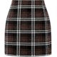 thumbnail image 2 of New Women's High Waist Plaid Bodycon Pencil Skirt - Wool Mini Skirt for Casual & Office Wear, 2 of 4