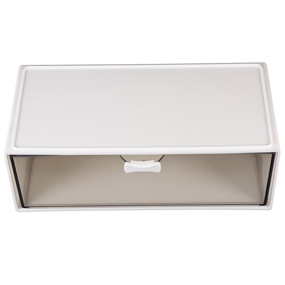 LEORX Small Organizer With Drawers White 1Pcs 8.1In X 3.9In X 2.8In