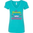 thumbnail image 3 of Inktastic My Favorite People Call Me Meemaw with Flowers Women's V-Neck T-Shirt, 3 of 5