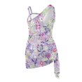 thumbnail image 5 of Tutolipy Rustic Floral Style One Piece Swimsuit Set with Mesh Cover Up, Comfortable Adjustable Straps Girls Swimsuit for Swimwear 15-16 Years Old, 5 of 10
