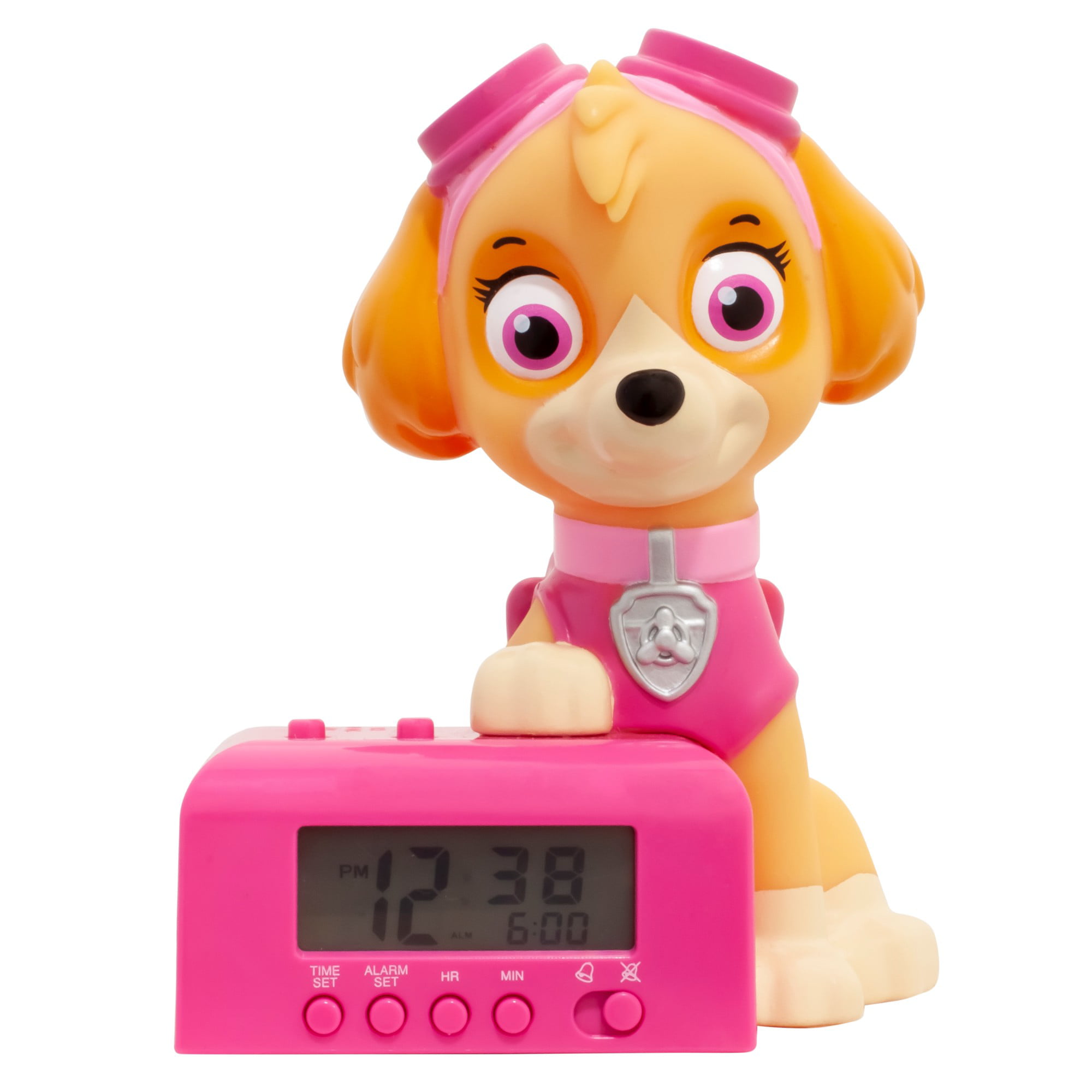 Bulb Botz Paw Patrol 2021302 Chase Kids Night Light Alarm Clock with Characte... 