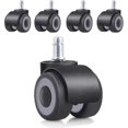 thumbnail image 1 of Office Chair Castor Replacement Castor Wheels With 4 X 50mm Bearings,tpr,steel,black,11x22mm, 1 of 5