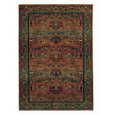 Oriental Weavers Kharma 2' x 3' Machine Woven Rug in Green