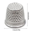 thumbnail image 3 of bedienty Knitting Rings Finger for Protection Thimble Adjustable Sewing Loop Specially-designed Crochet Tools for Home Yarn Crafts Silver Alloy Ring 1Set, 3 of 6