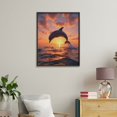 thumbnail image 4 of Paint By Numbers Kit for Adults Beginner - DIY Dolphin Sunset Ocean Jumping Canvas Painting Kits for Adults, Frameless Paint By Number for Adults for Home Wall Decor 16x20 Inch, 4 of 7