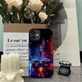 thumbnail image 7 of Punmada Compatible with iPhone 11 Glossy Case For Girl Boy Full Body Protective Hard Shell Esthetics Pattern Night City Cars, 7 of 7