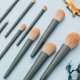 thumbnail image 4 of Nvzi Juego de brochas de maquillaje, 10 piezas, kit de brochas de maquillaje de viaje, brochas cosméticas para rostro, base, rubor, sombra de ojos (verde), 4 of 4
