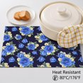 thumbnail image 5 of Placemat, Pioneer Flower Floral Print Pattern Place Mats Table Mat Set Of 2, PVC Washable Placemats for Party Kitchen Dining Decoration, 18x12 Inch, Fade Resistant, 5 of 6