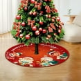 thumbnail image 6 of Buffalo Plaid Christmas Tree Skirt - 48" Velvet Plush Tree Skirt for Holiday Decor,Red Festive Xmas Tree Cover with Adjustable Fasteners,Easy to Clean & Store,for All Christmas Tree Sizes, 6 of 6