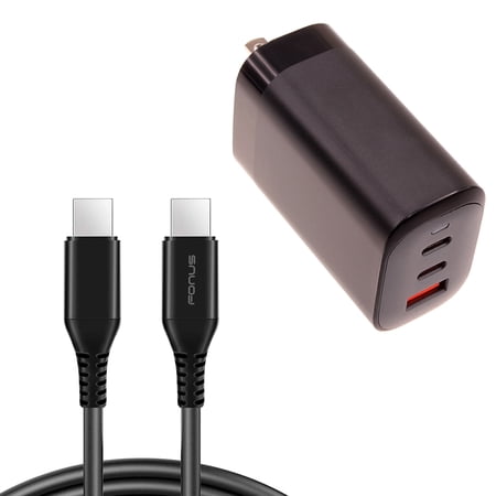 65W Fast Home Wall Charger Compatible With Motorola Moto G Stylus (2020 2021 2022 2023 2024 2025 2026) - PD USB-C 6ft Long Cable Type-C Power