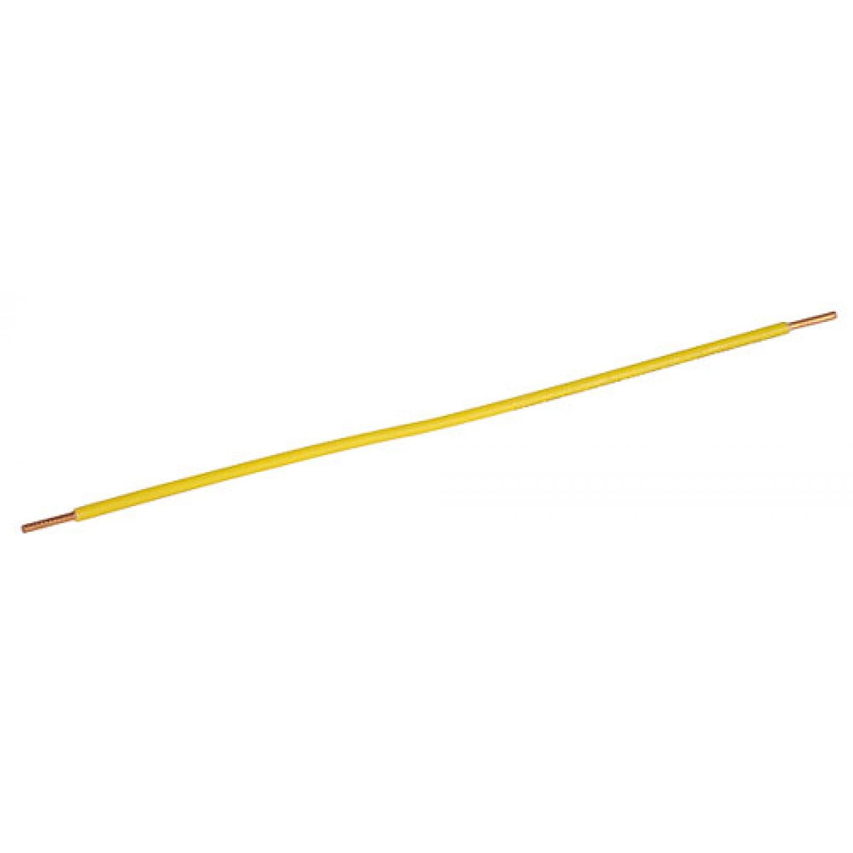 5 Pcs, 8 In. Yellow 12 Gauge Solid Wire Grounding Pigtail w/Strip