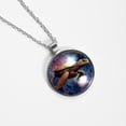 thumbnail image 4 of Turtle Glass Circular Pendant Necklace - Women's Jewelry, 4 of 5