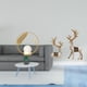 thumbnail image 2 of Figura decorativa de metal con forma de bola de cristal, ideal para pasillo, chimenea, dormitorio, sala de estar u oficina. Incluye estatua de reno se, 2 of 8
