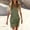Green, variant on Asgosdo Women Dresses Summer V Neck Sleeveless Botton Slim Fit Trendy Vacation Midi Dress with Pockets