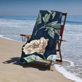 thumbnail image 4 of PHYHOO Blooming Vintage Flowers Microfiber Beach Towel for Adult Quick Dry Sand Free Lightweight Oversized Ultra Soft Skin-Friendly Swim Pool Travel Picnic Shower Bath Towel Blanket 30x60in, 4 of 8