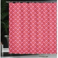thumbnail image 4 of Ambesonne Hearts Shower Curtain, Colorful Valentines Day Tile, 69"Wx70"L, Pink Red Orange, 4 of 5
